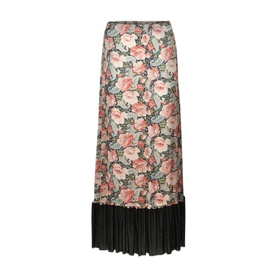 Rabanne Floral Print Skirt In P001