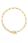 Ettika Rectangle Chain Necklace In Gold