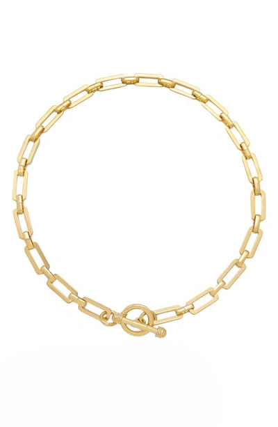 Ettika Rectangle Chain Necklace In Gold