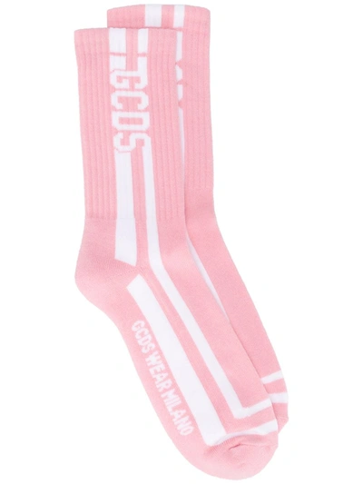 Gcds Women's Socks Logo Round In Pink