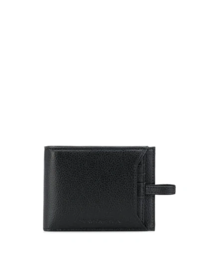 Emporio Armani Men's Genuine Leather Wallet Credit Card Bifold In Black