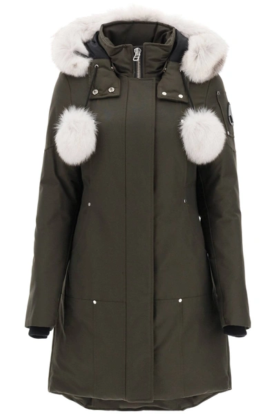 Moose Knuckles Parka In Green,white