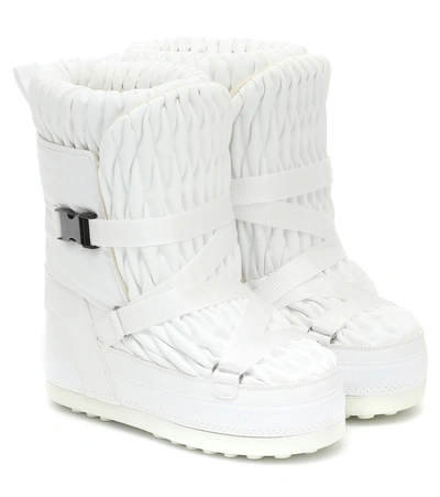 Bogner Tignes Quilted Snow Boots In White