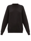 Les Tien Womens Vintage Black High-neck Cotton-jersey Sweatshirt Xs