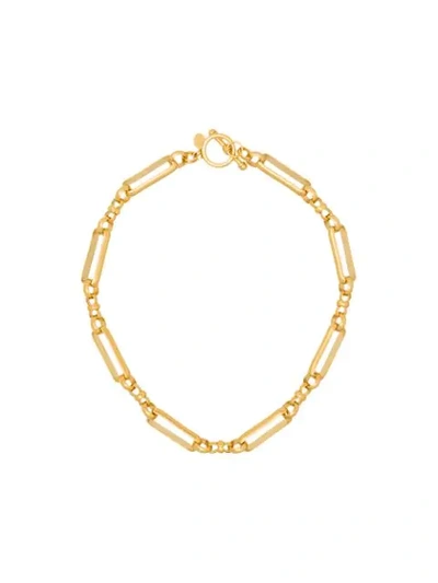 Brinker & Eliza Women's Checkmate 24k Gold-plated Brass Link Necklace