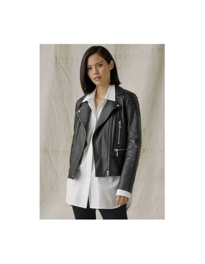 Belstaff Devyn Leather Jacket In Black