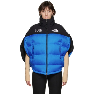 Mm6 Maison Margiela Northface X Mm6 Circle Down Jacket In 521 Lake Bl