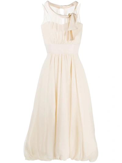 Antonio Marras Layered Midi Dress In Neutrals