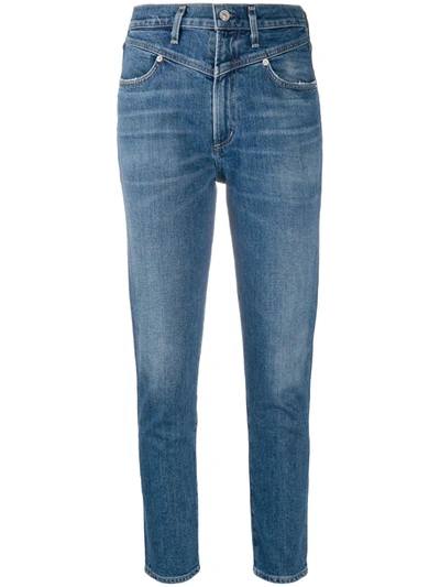 Citizen Of Humanity Mia Front Yoke Jeans In Blue