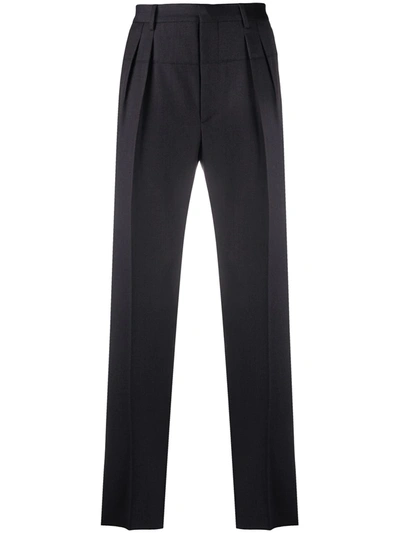 Gabriele Pasini Inverted Pleat Detail Trousers In Grey