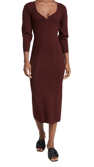 A.l.c Giselle Dress In Bordeaux