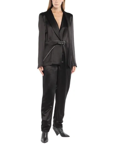 Off-white Woman Jumpsuit Black Size 4 Viscose, Cupro