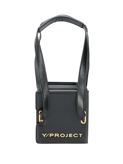 Y/project Mini Schultertasche Mit Akkordeonfalten In Black