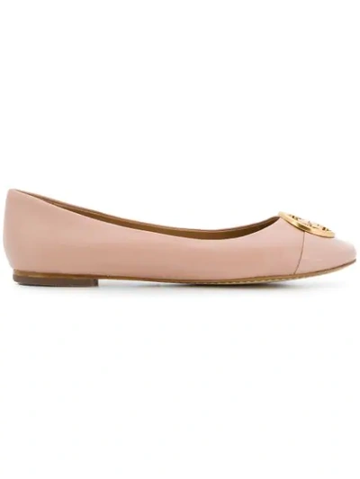 Tory Burch Chelsea Cap Toe Ballet Flats In Pink