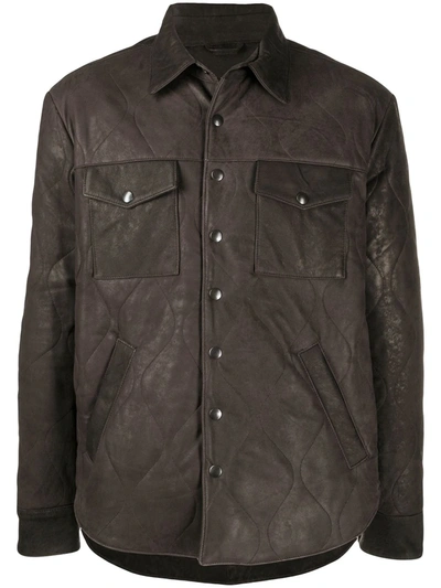 Giorgio Brato Quilted Jacket In Brown