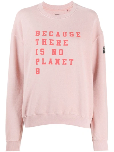 Ecoalf Cervino Cotton Sweatshirt In Pink