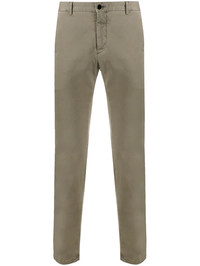 Pt05 Cotton Straight Leg Trousers In Neutrals
