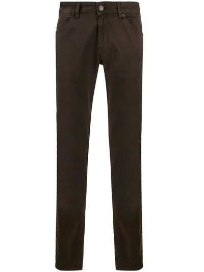 Pt05 Straight Leg Trousers In Brown