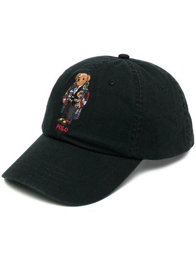 Polo by Ralph Lauren Black Baseball Cap with Bear Embroidery Polo Ralph Lauren Men main image 4