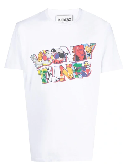 Iceberg Looney Tunes Print T-shirt In White
