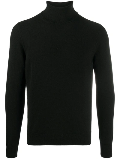 Malo Roll-neck Sweater In Black