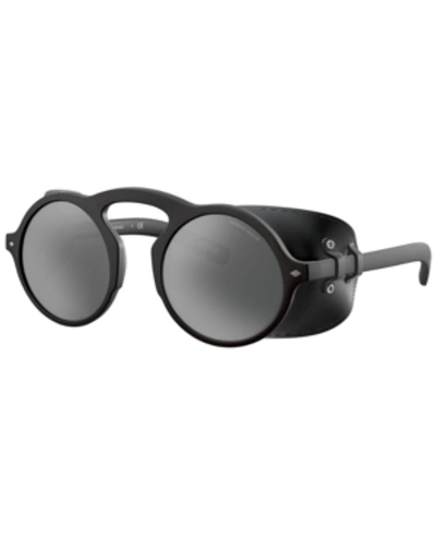 Giorgio Armani Sunglasses, Ar8143q 49 In Light Grey Mirror Black