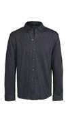 Vince Regular Fit Double Face Button-up Shirt In Blue