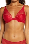 Natori Cherry Blossom Convertible Underwire Bra In Strawberry