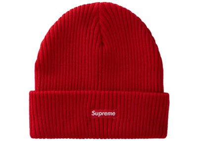 Pre-owned Supreme  Wide Rib Beanie Red