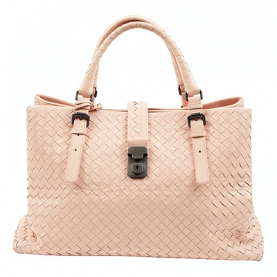 Pre-owned Bottega Veneta Roma Pink Leather Handbag