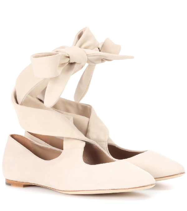 neutral colored ballet flats