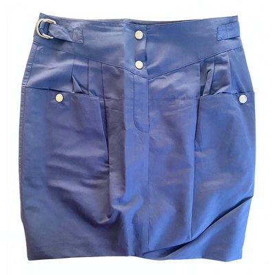 Pre-owned Emilio Pucci Mini Skirt In Blue