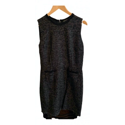 Pre-owned Dolce & Gabbana Wool Mid-length Dress In Black