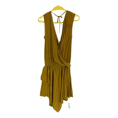 Pre-owned Lanvin Mid-length Dress In Yellow