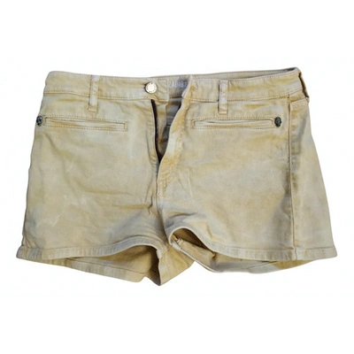 Pre-owned Zadig & Voltaire Yellow Cotton Shorts