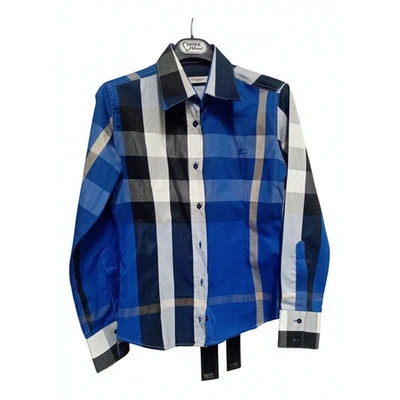 Pre-owned Burberry Top In Blue