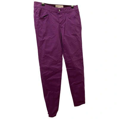 Pre-owned Stella Mccartney Slim Pants In Purple