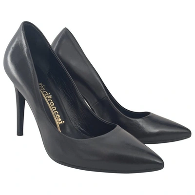 Pre-owned Fiorifrancesi Black Leather Heels