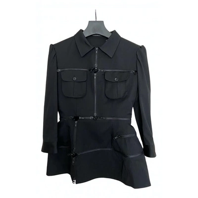 Pre-owned Yohji Yamamoto Wool Short Vest In Black