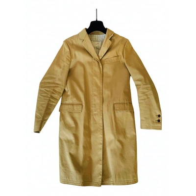 Pre-owned Brooks Brothers Coat In Beige