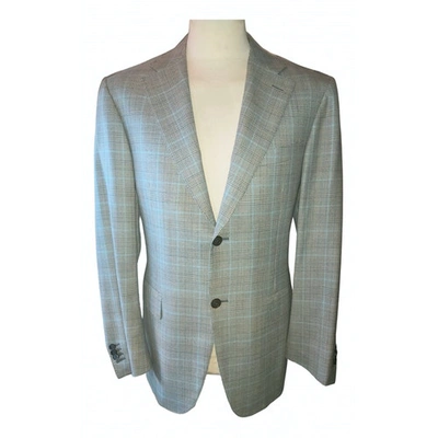 Pre-owned Canali Wool Waistcoat In Grey