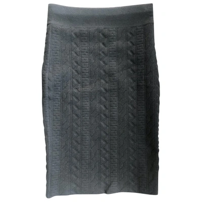 Pre-owned American Retro Wool Mid-length Skirt In Black