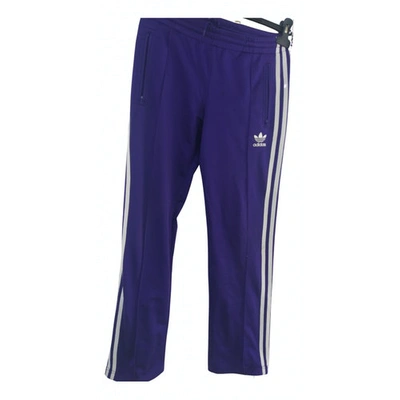 Pre-owned Adidas Originals Trousers In Purple