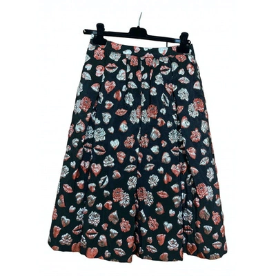 Pre-owned Msgm Mid-length Skirt In Multicolour