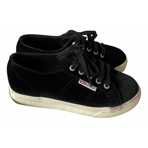 superga velvet trainers
