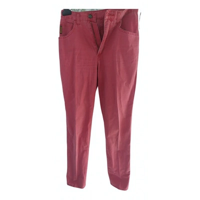 Pre-owned Armani Jeans Straight Jeans In Pink