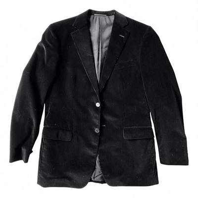 Pre-owned Z Zegna Velvet Waistcoat In Black