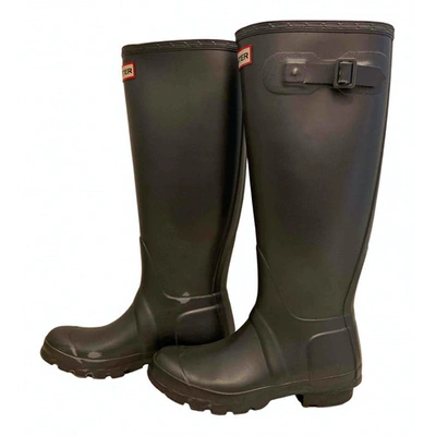Pre-owned Hunter Boots In Grey