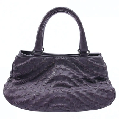 Pre-owned Bottega Veneta Purple Leather Handbag