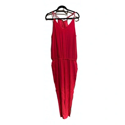 Pre-owned Ramy Brook Silk Jumpsuit In Pink